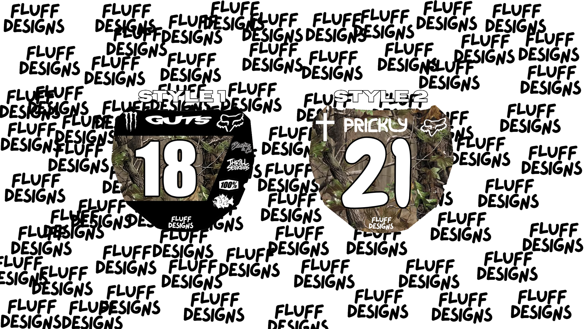 Camo Series ODI Plate Graphic – Fluff Designs