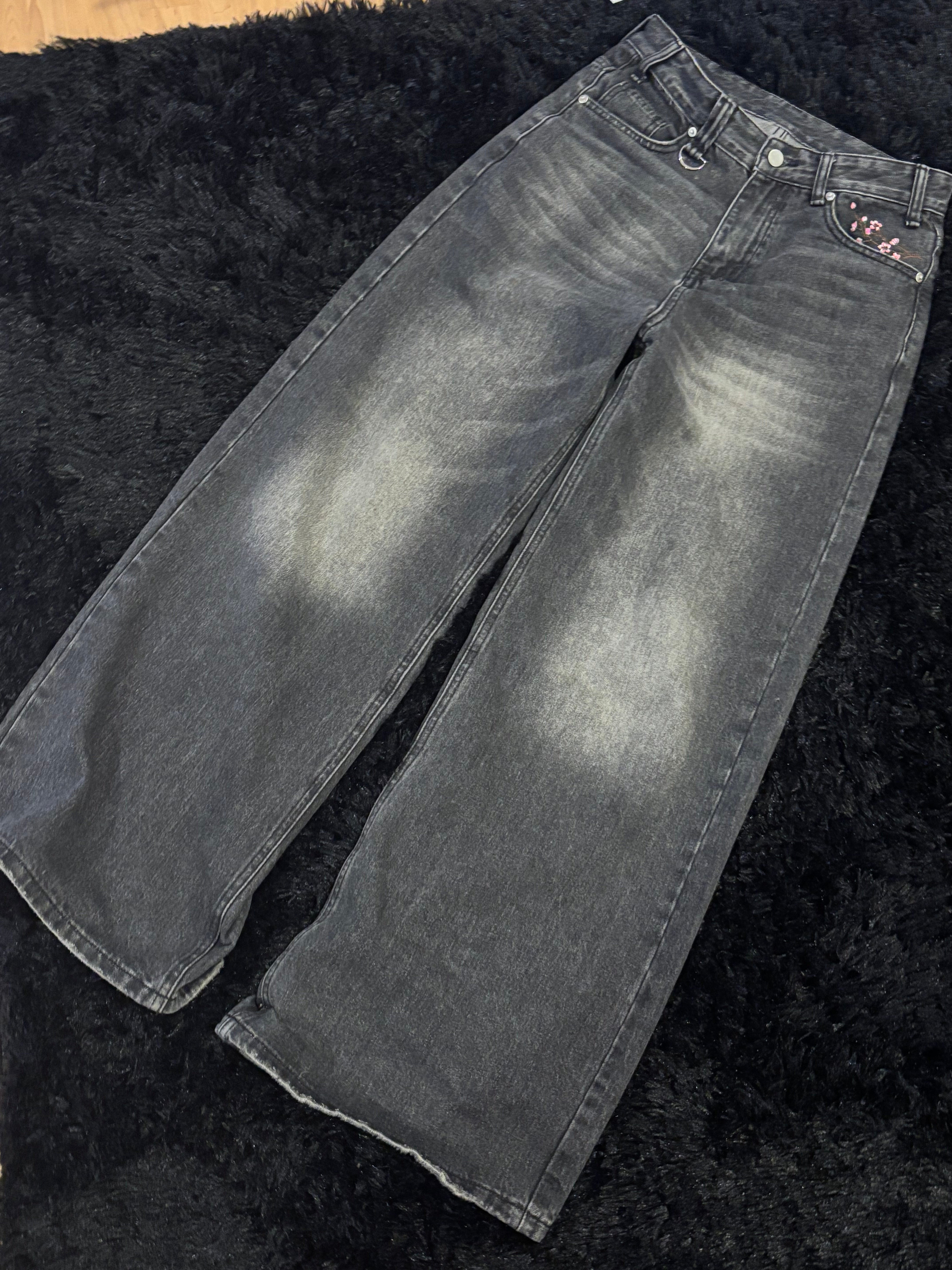 Sakura blade baggy denim – Fluff Designs